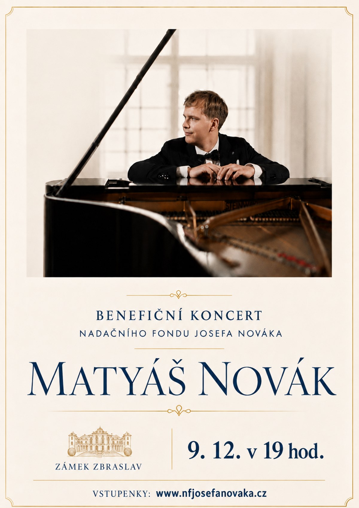 benefiční koncert s Matyášem Novákem